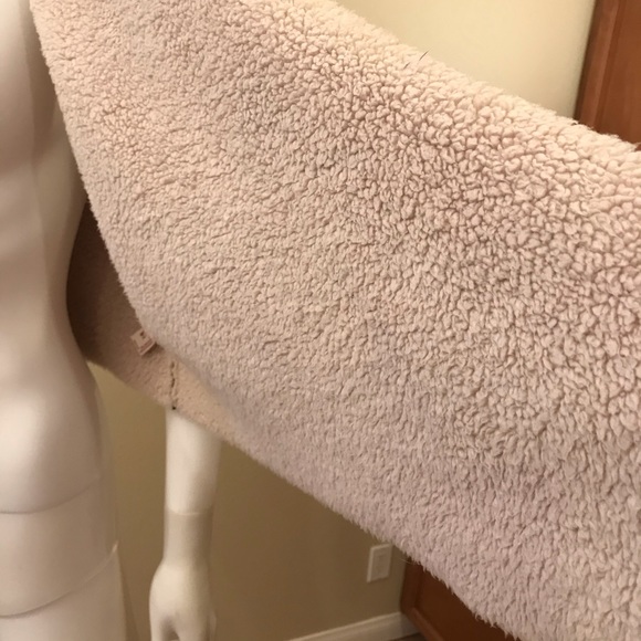 Womens Faux Leather Vest Sherpa Lined Open Front - Picture 11 of 13